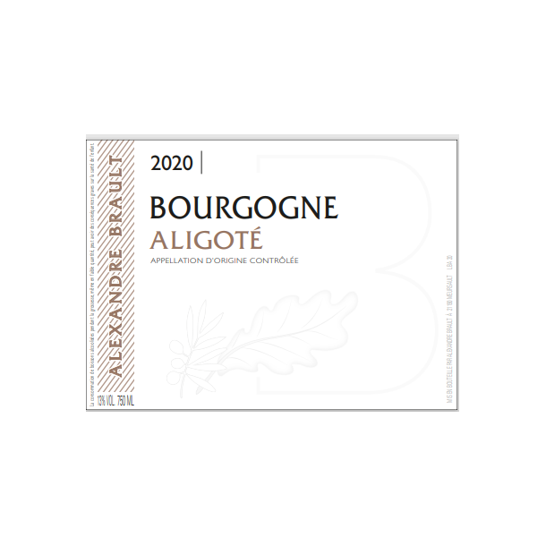 Alexandre Brault BOURGOGNE ALIGOTE 2020