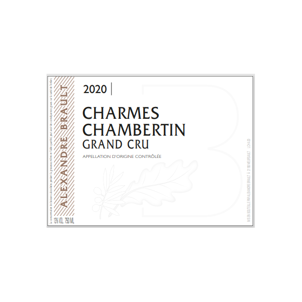 Alexandre Brault, Grand Cru Charmes Chambertin, 2019