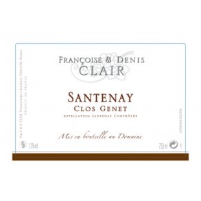 Francoise & Denis Clair, Santenay Clos Genet 2022