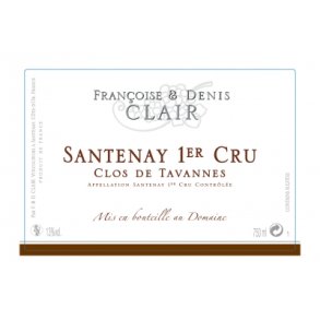 Francoise & Denis Clair, Santenay 1er Cru Clos de Tavannes 2022